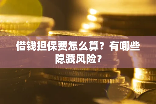 济南借钱担保费怎么算？有哪些隐藏风险？