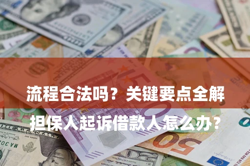 济南

担保人起诉借款人怎么办？流程合法吗？关键要点全解析